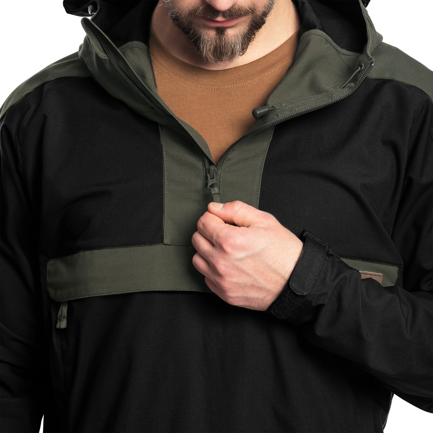 Kurtka Helikon Woodsman Anorak - Black/Taiga Green