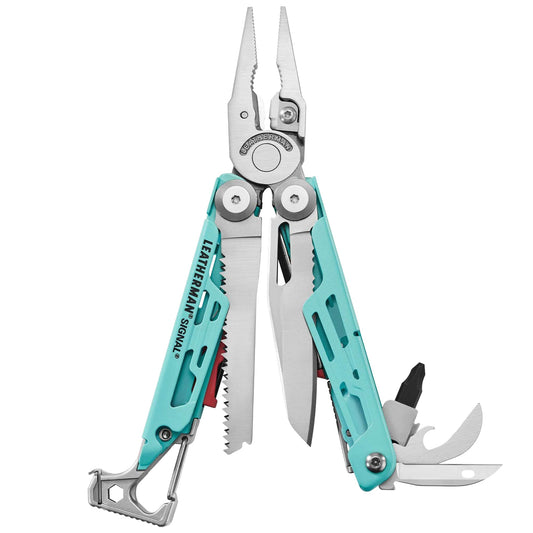 Multitool Leatherman Signal Aqua Stainless z kaburą