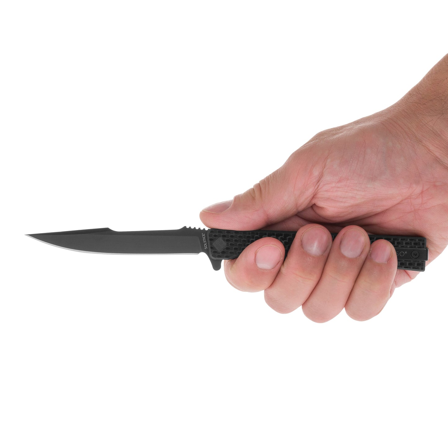 Nóż składany Ocaso Solstice Harpoon Carbon Fiber - Black