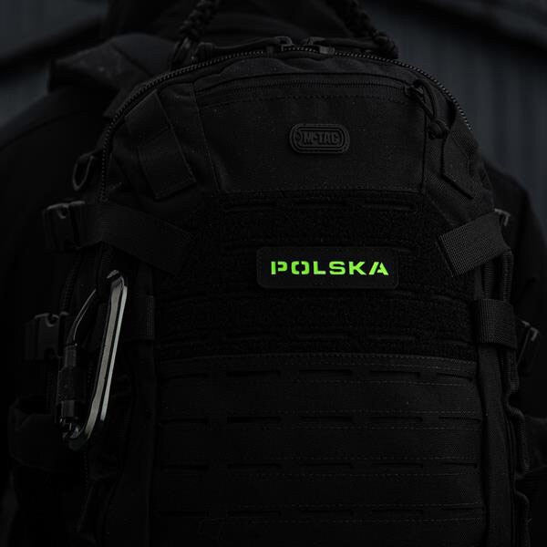 Naszywka M-Tac Polska Laser Cut - Black Luminate