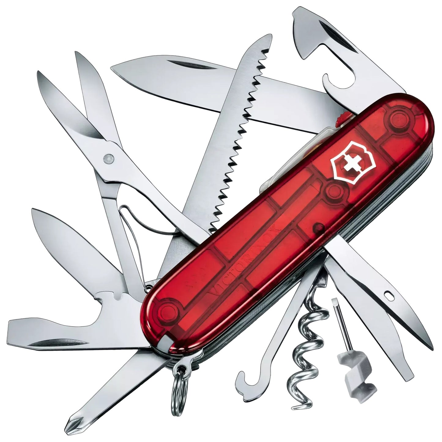 Scyzoryk Victorinox Huntsman Lite - Transparent Red