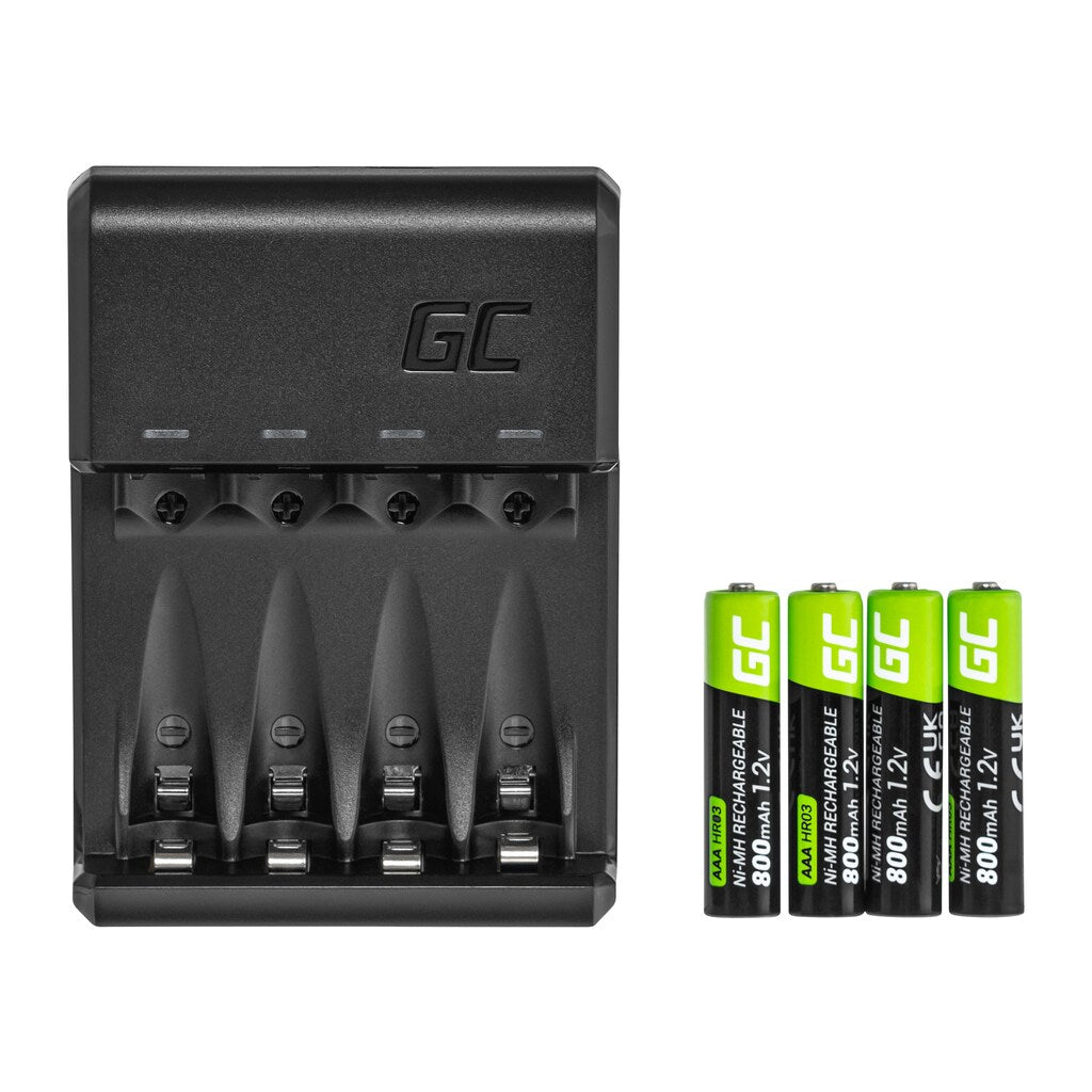 Ładowarka Green Cell GC VitalCharger z akumulatorami 4x AAA