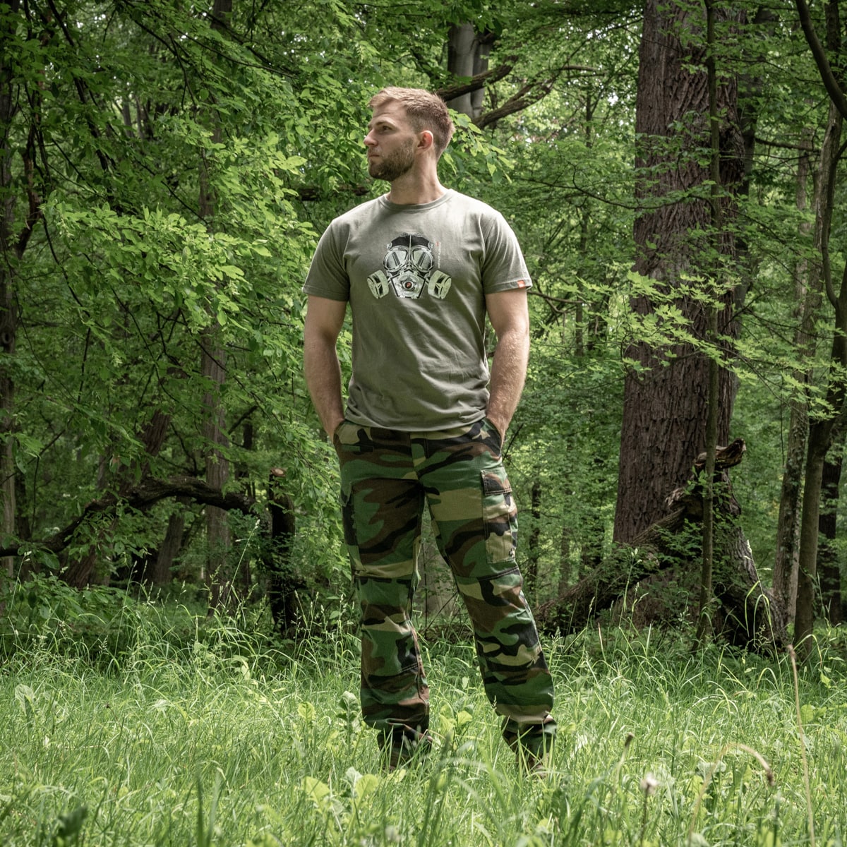 Spodnie wojskowe Pentagon BDU 2.0 - Woodland