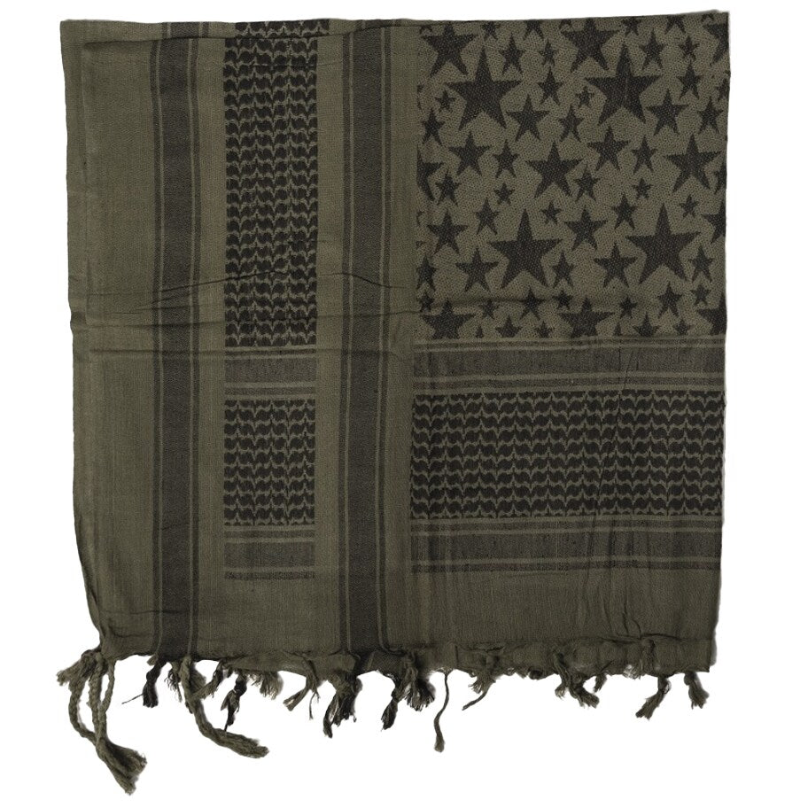 Arafatka chusta ochronna Mil-Tec Stars - Olive/Black