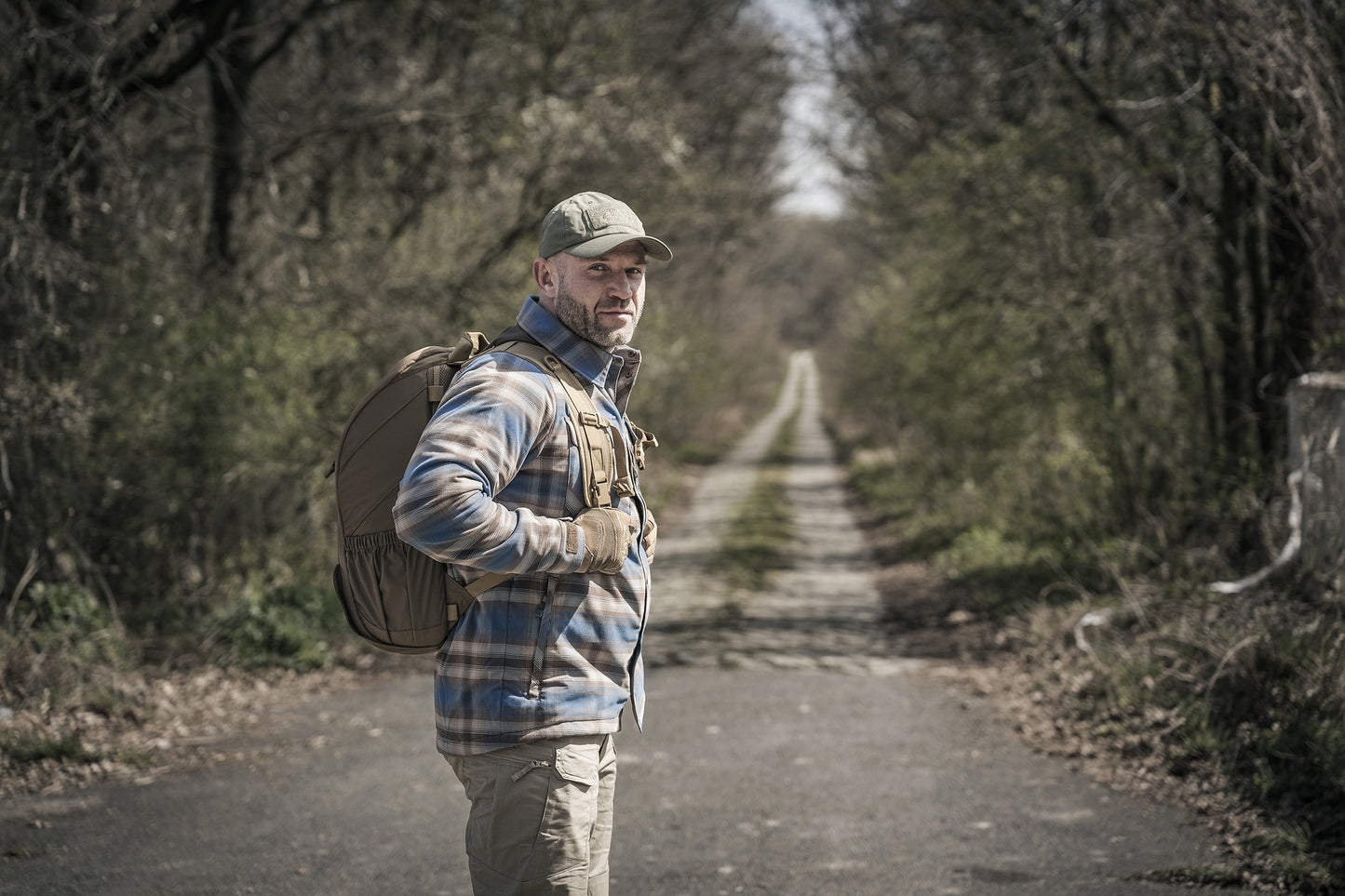 Koszula Helikon Winter Warden Long Sleeve - Forest Blue Plaid