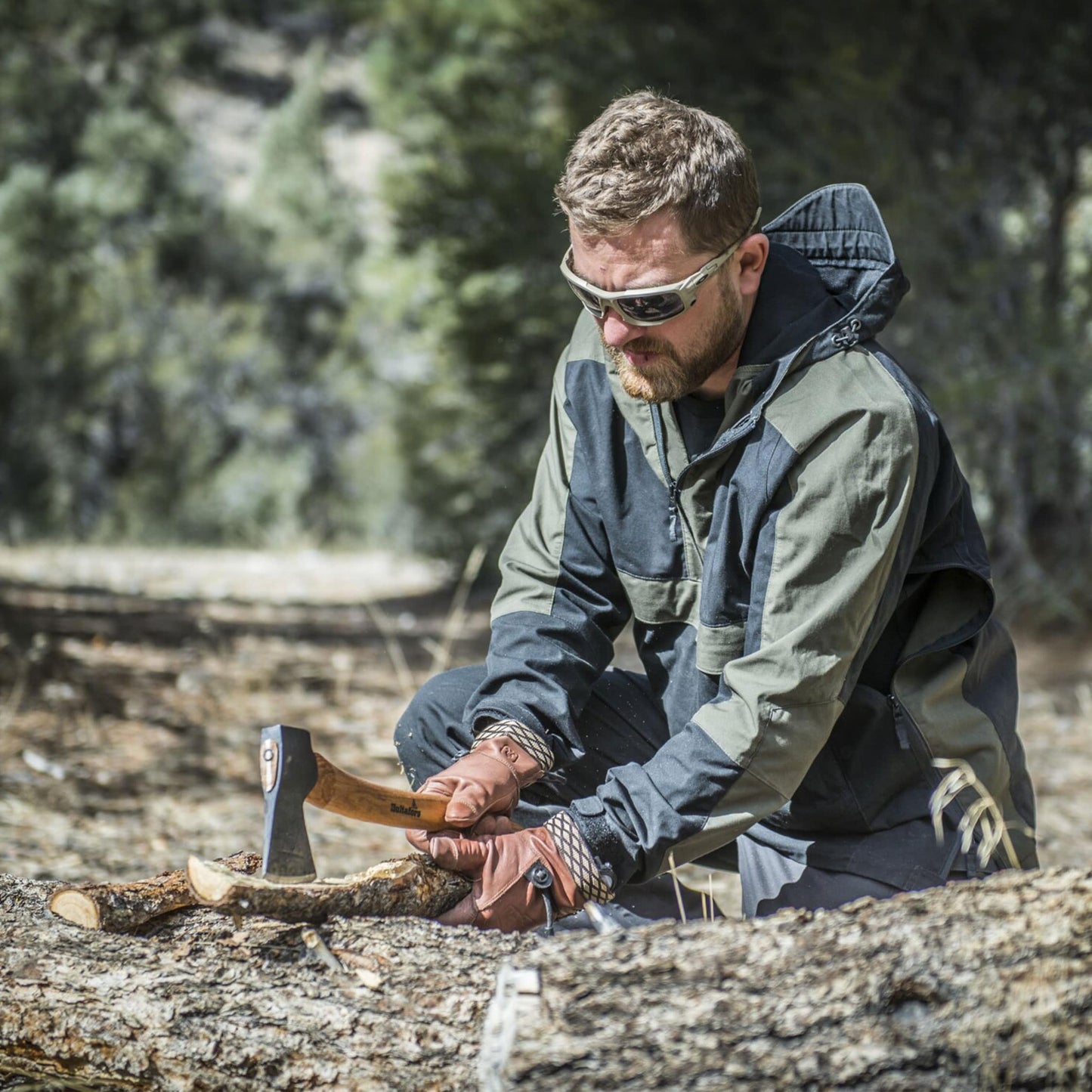 Rękawice Helikon Woodcrafter - U.S. Brown