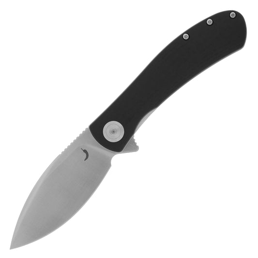 Nóż składany Trollsky Knives Mandu EVO Satin MagnaCut/Black CarbonTex G10