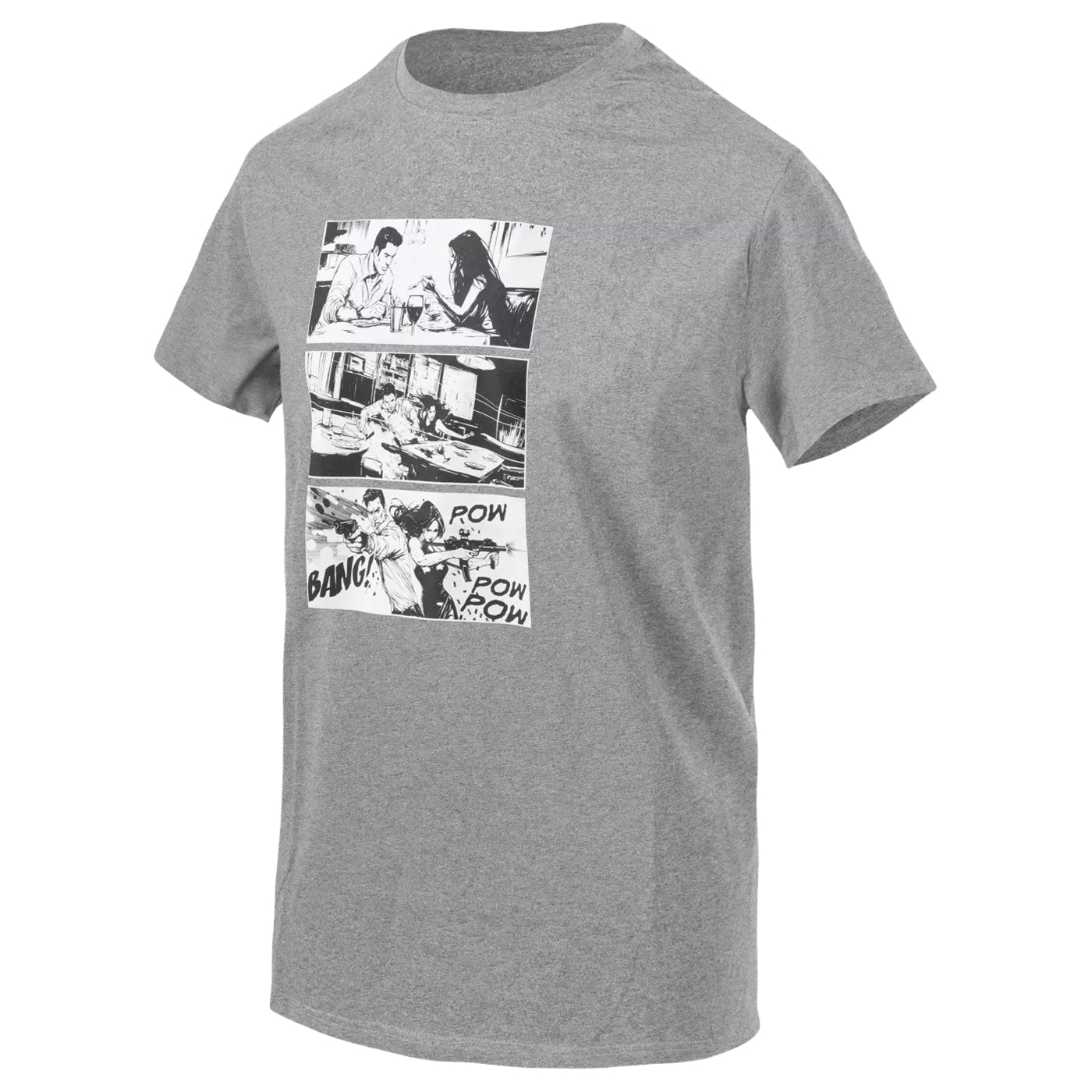 Koszulka T-Shirt Helikon Combat Date - Mid Grey Melange
