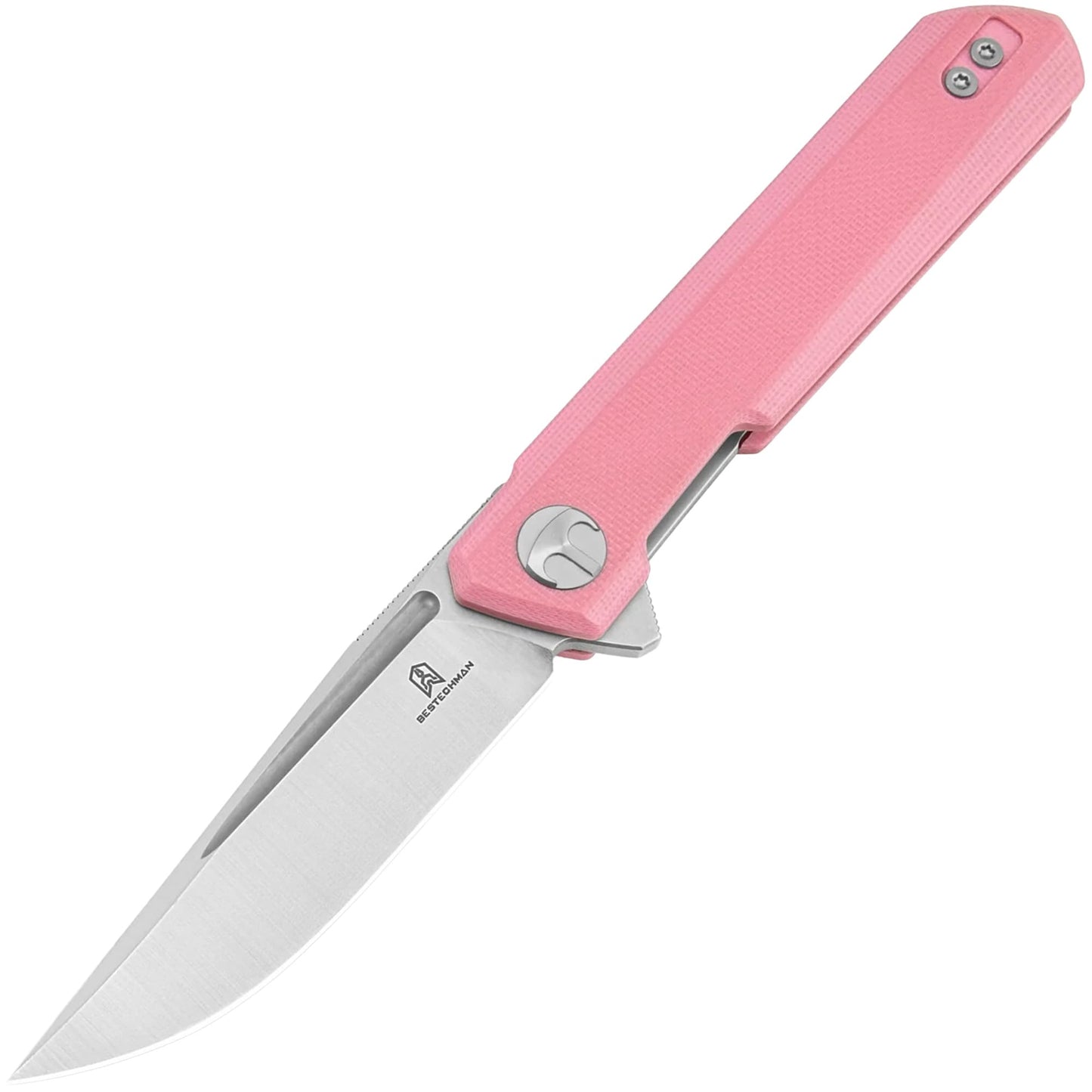 Nóż składany Bestechman Mini Dundee - Pink/Satin Stonewash