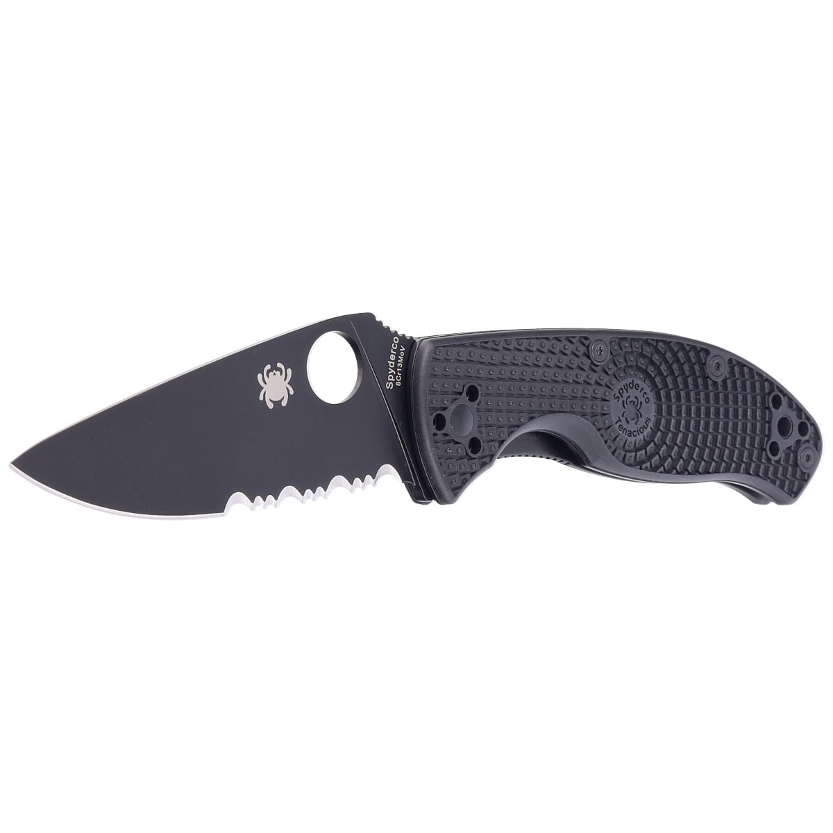 Nóż składany Spyderco Tenacious FRN 8Cr13MoV - Black Blade Spyder