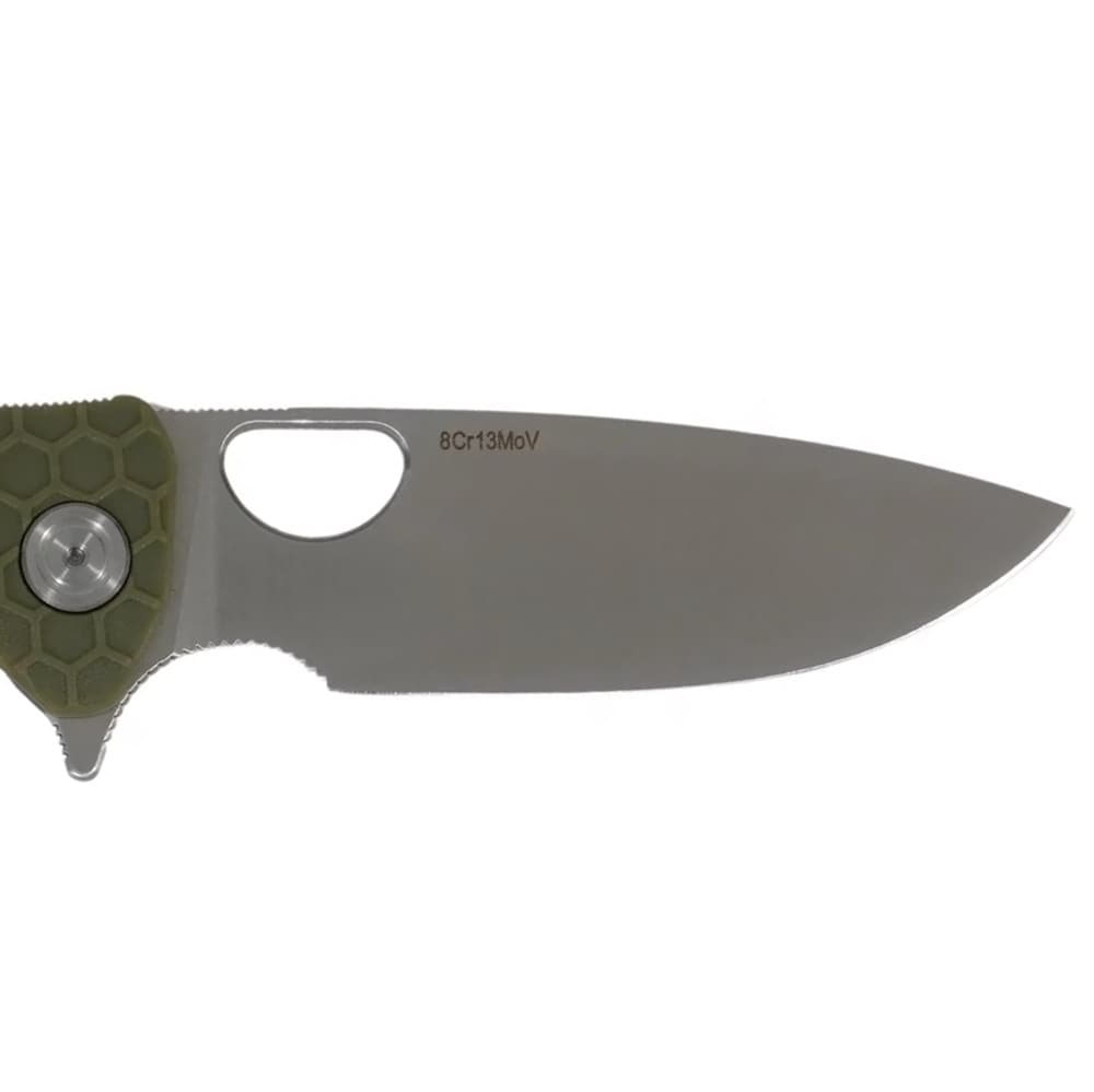 Nóż składany Honey Badger Drop-Point Flipper Medium 8Cr13MoV - Green