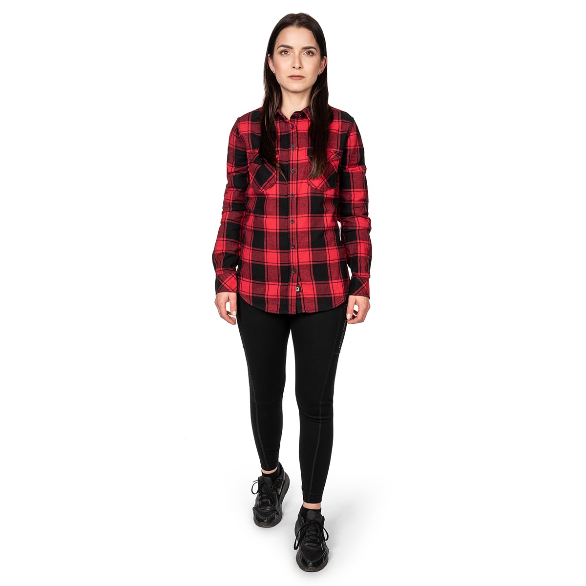 Koszula damska Brandit AMY flanelowa - Red/Black