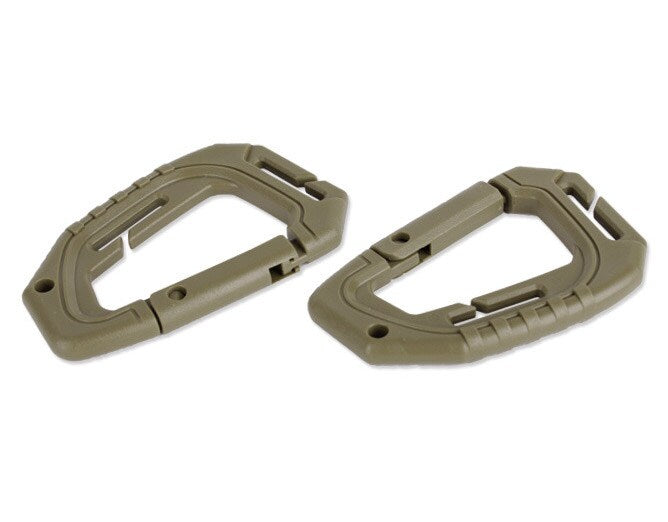 Karabińczyk Mil-Tec Tactical Molle - zielony 2 szt.