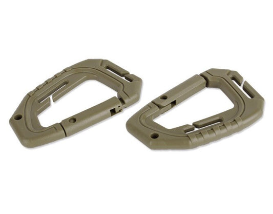 Karabińczyk Mil-Tec Tactical Molle - zielony 2 szt.