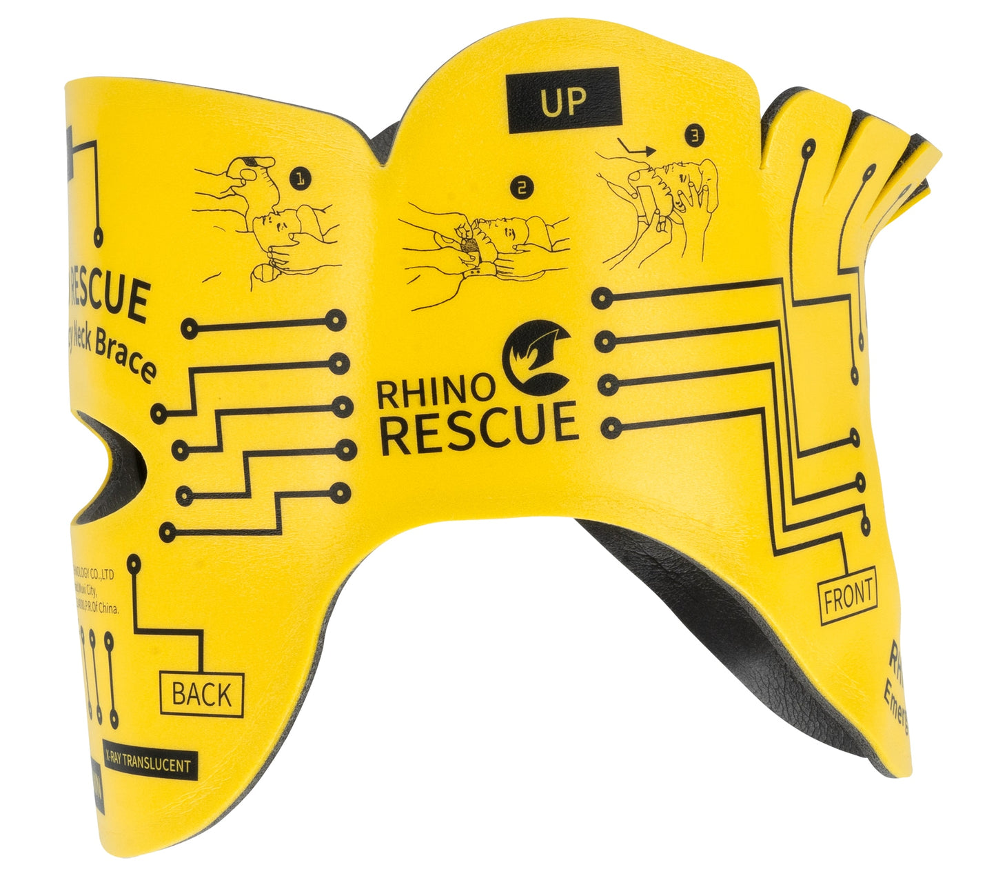 Kołnierz ortopedyczny Rhino Rescue Neck Brace - Yellow