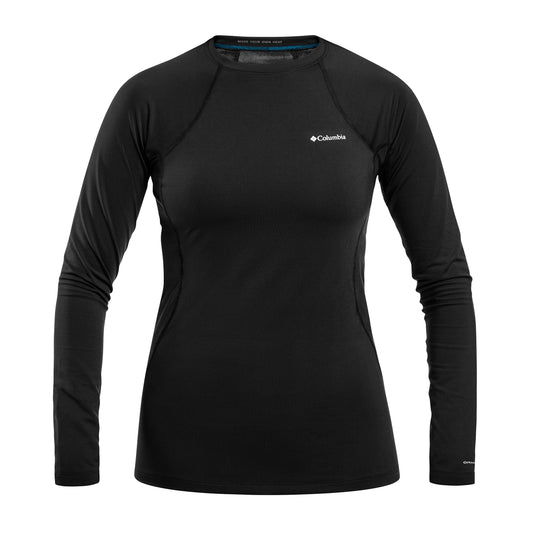 Koszulka termoaktywna damska Columbia Omni-Heat Midweight Baselayer Crew - Black