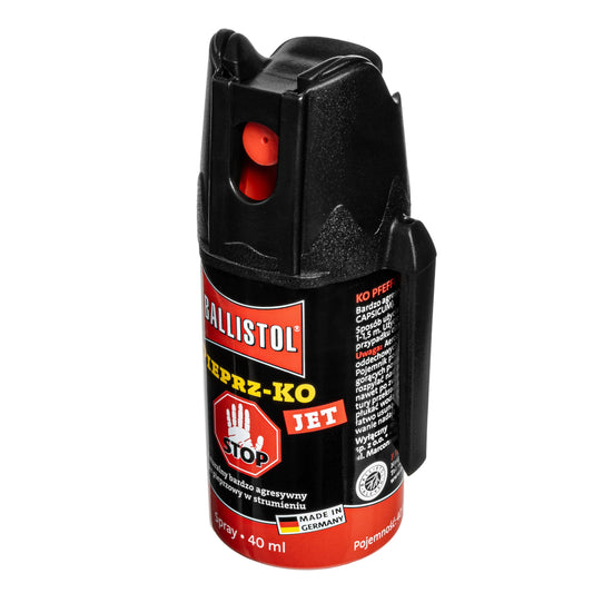 Gaz pieprzowy na zwierzęta Klever KO JET 40 ml - strumień (DE)