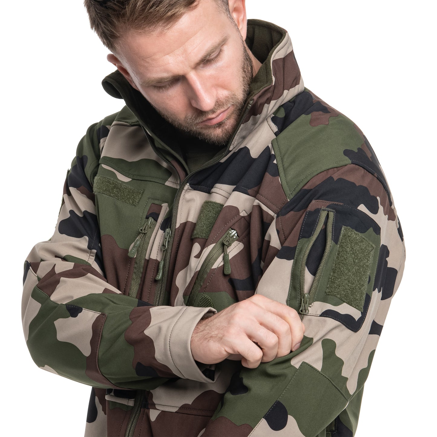 Kurtka Mil-Tec SCU 14 Softshell - CCE Camo