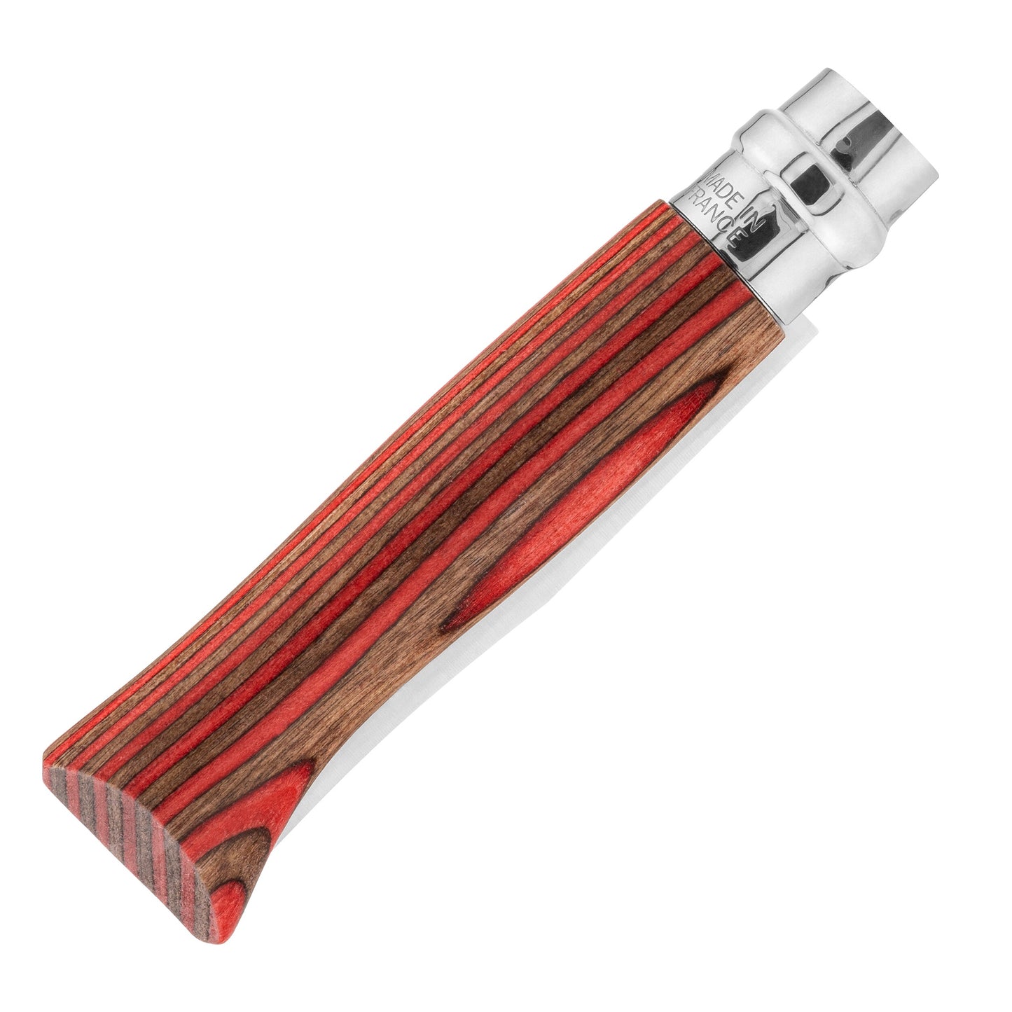 Nóż składany Opinel No.8 Laminated Inox - Red Natural