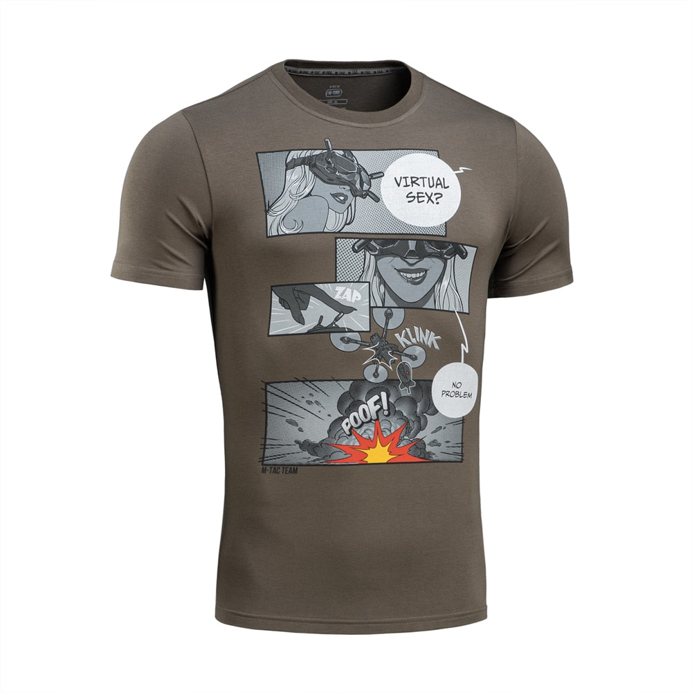 Koszulka T-shirt M-Tac Comics Drone Girl - Dark Olive