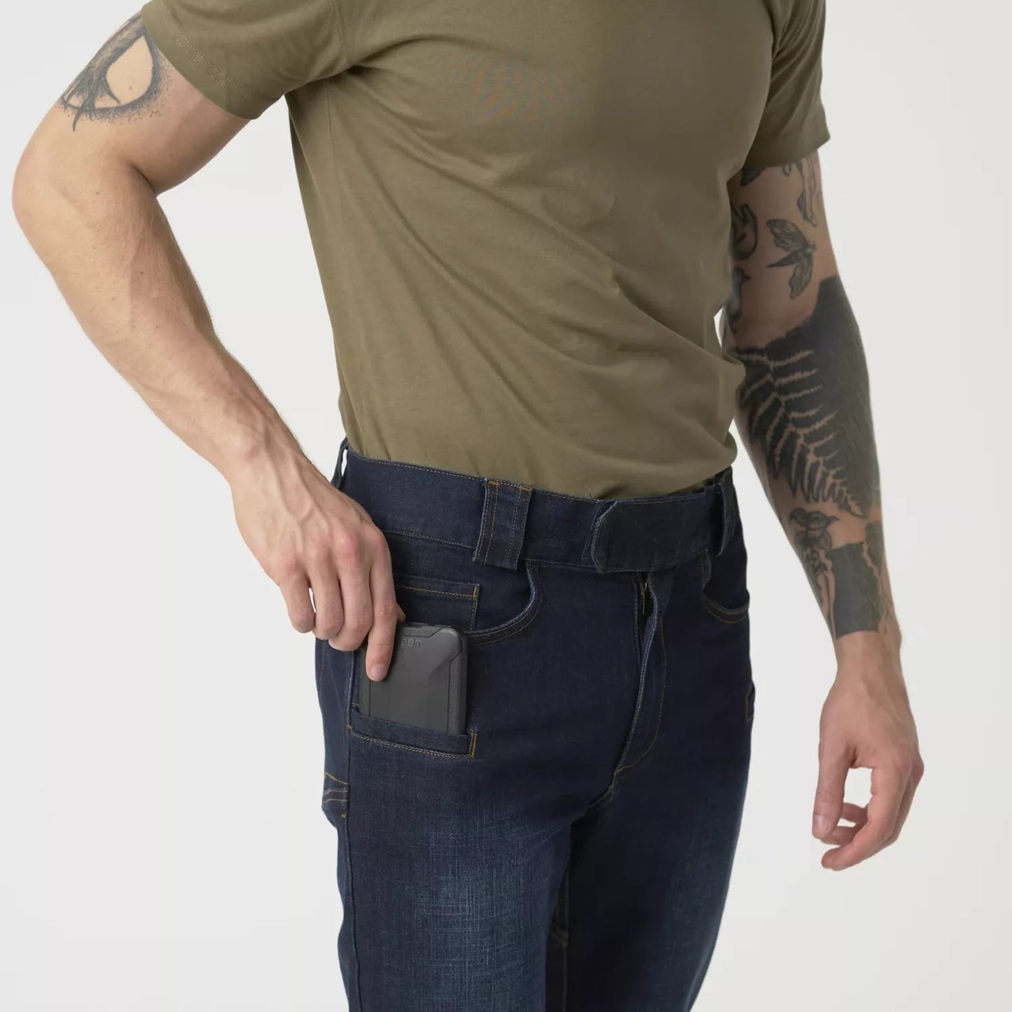 Spodnie Helikon Greyman Tactical Jeans Slim Denim Mid - Denim Blue