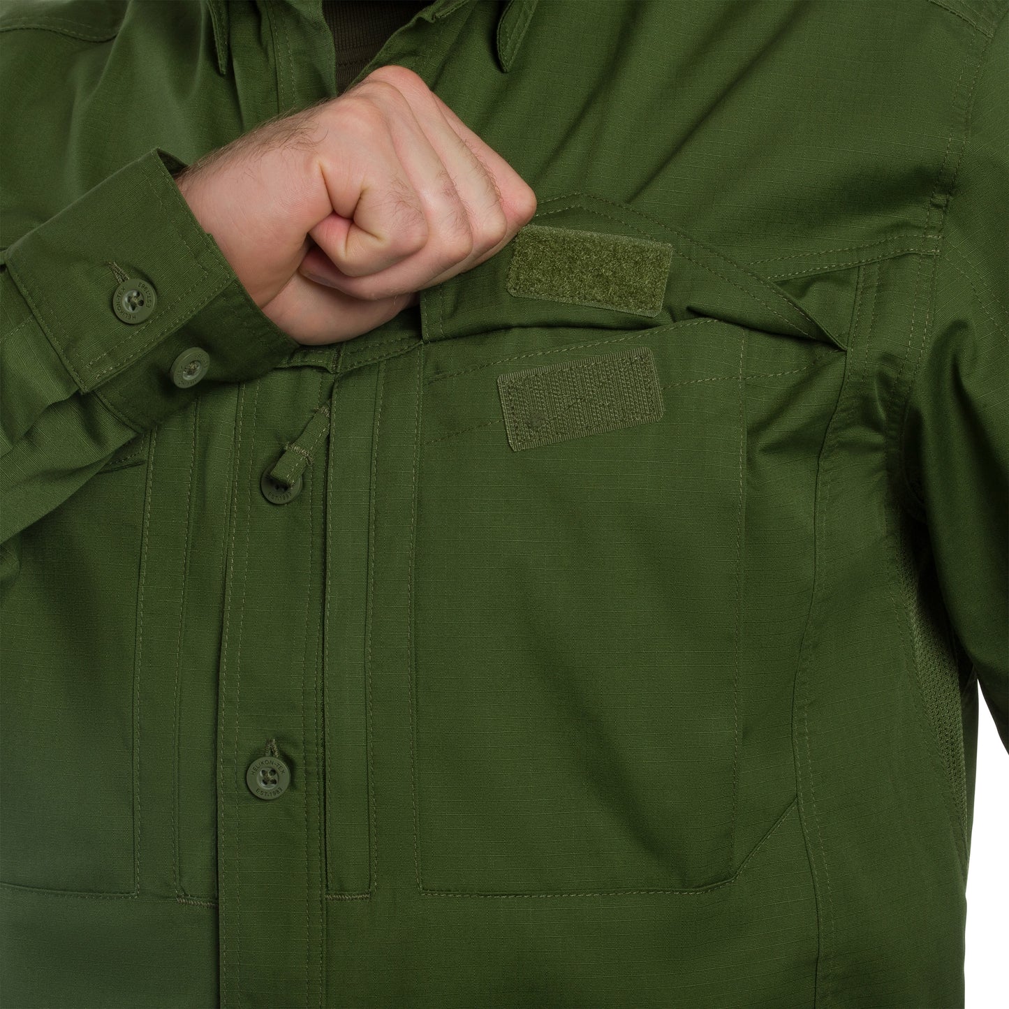 Koszula Helikon Defender Mk2 PolyCotton Ripstop Long Sleeve - Pine Green