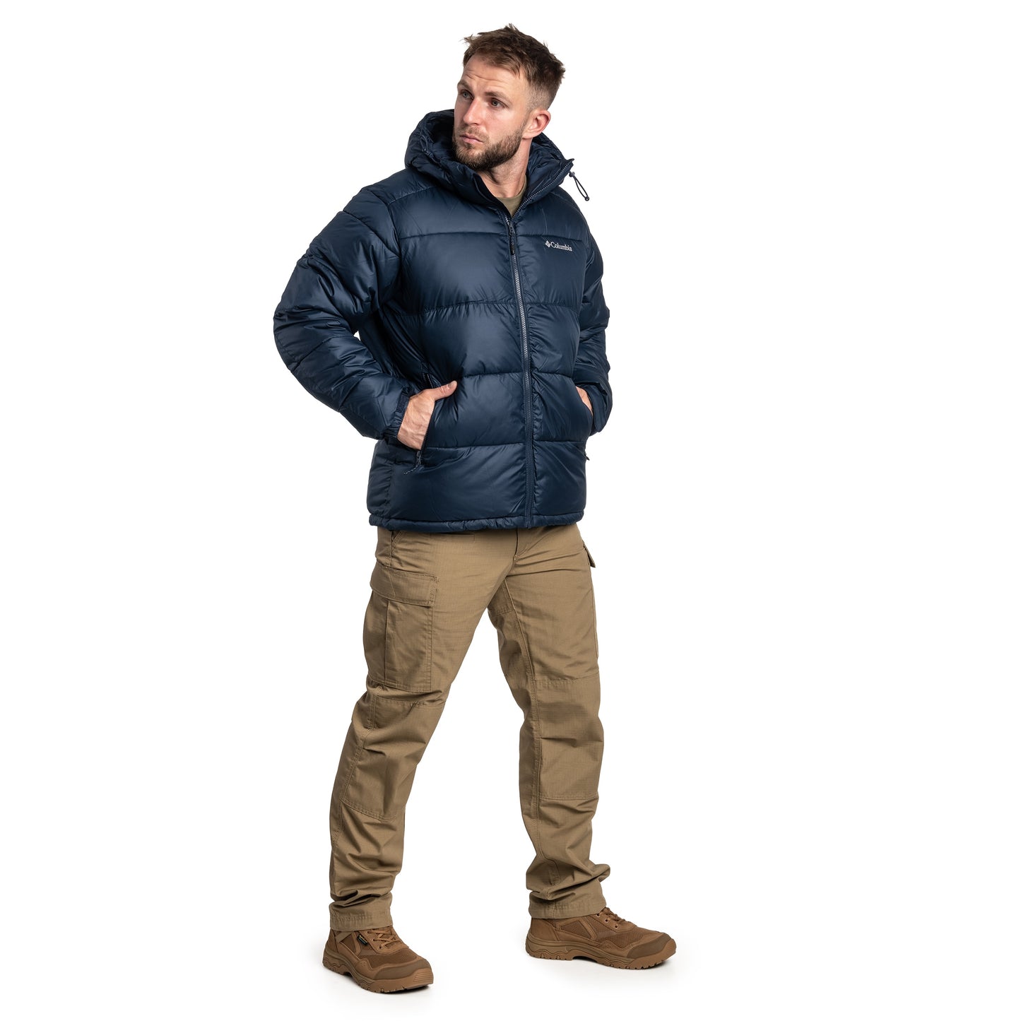 Kurtka Columbia Pike Lake II Hooded - Collegiate Navy