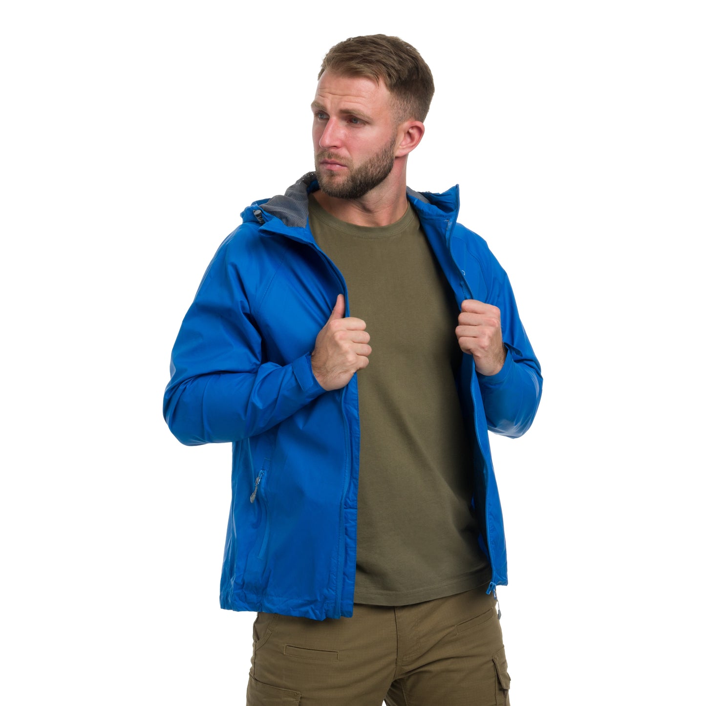 Kurtka Highlander Outdoor Stow & Go Pack Away V1 - Blue