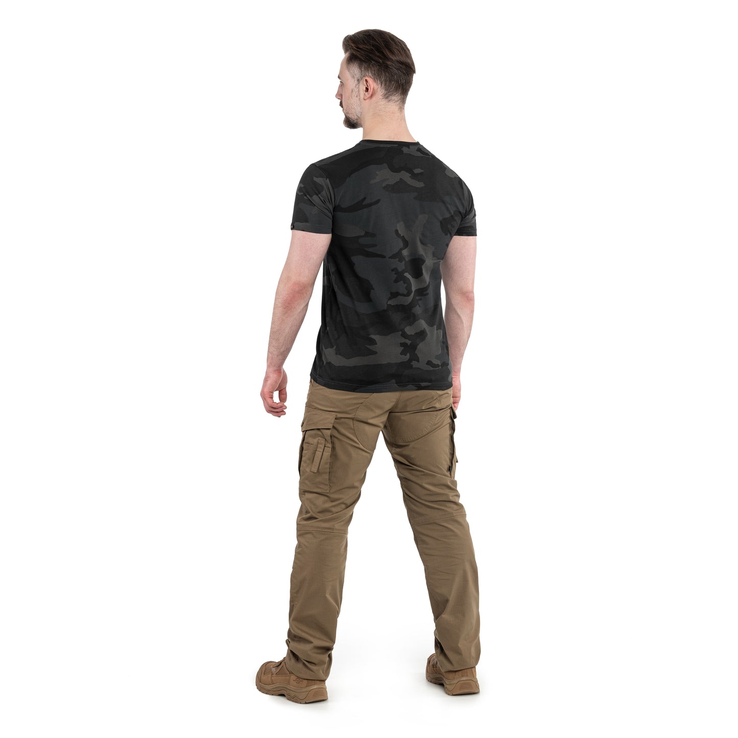Koszulka T-shirt Alpha Industries Basic Small Logo - Black Camo