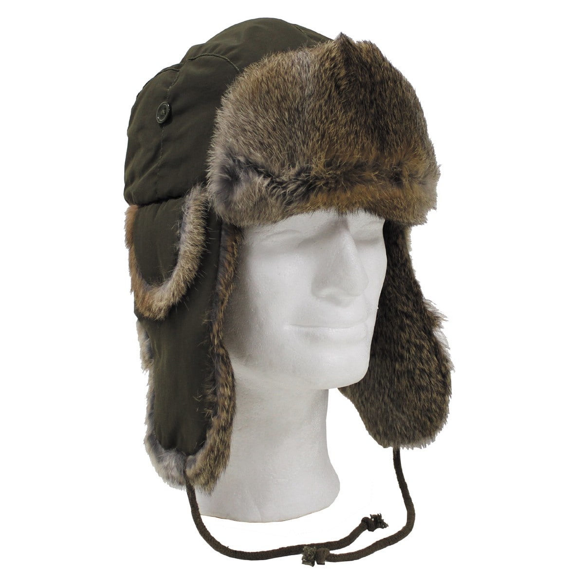 Czapka MFH zimowa z futrem - Olive