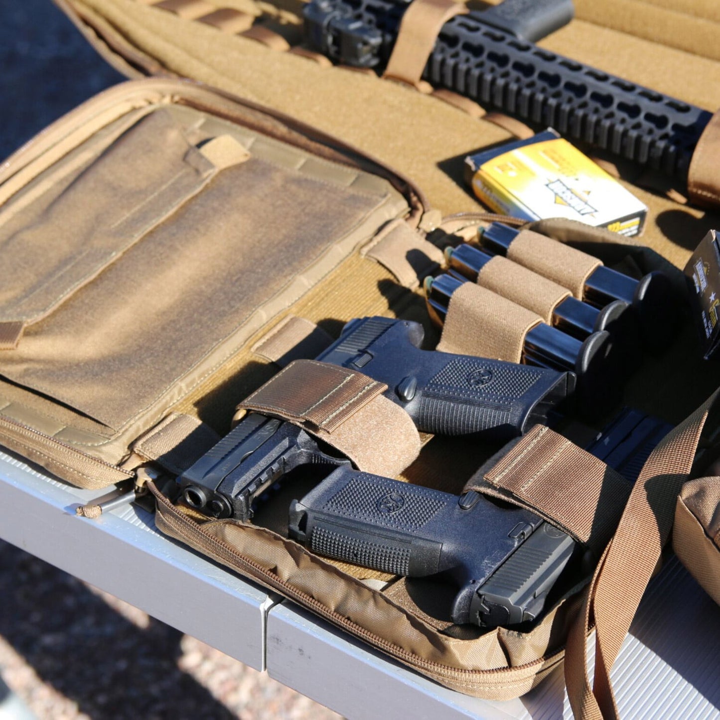 Pokrowiec Helikon Double Pistol Wallet - Coyote