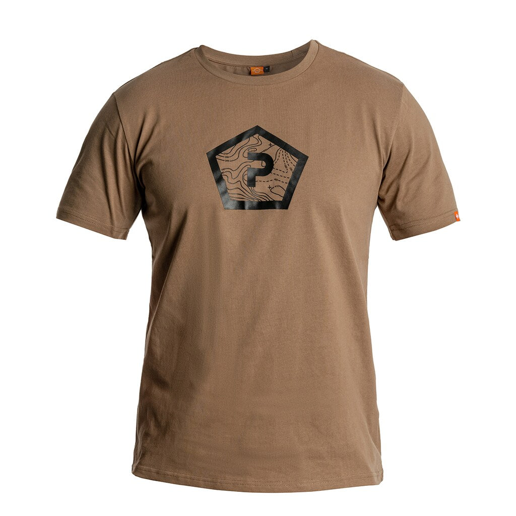 Koszulka T-shirt Pentagon Shape - Coyote