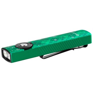 Latarka ze wskaźnikiem laserowym Olight Arkfeld Pro UV Cool White Snowflake Green - 1300 lumenów