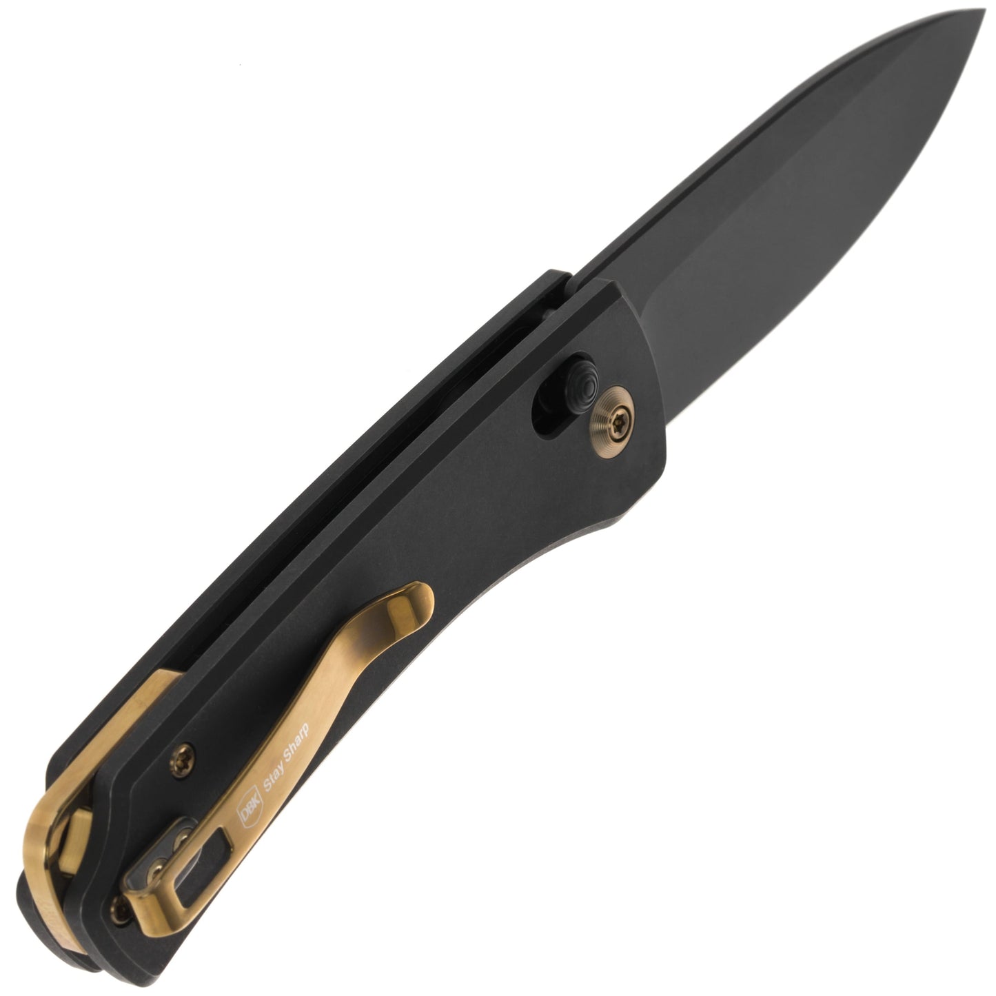 Nóż składany WE Knife Nightblade Black Titanium Stonewashed - Black
