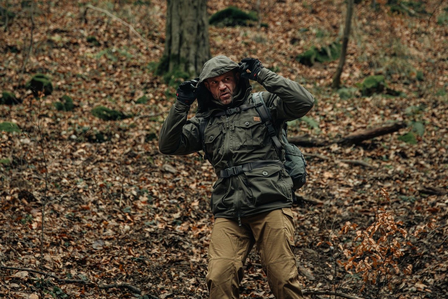 Kurtka Helikon SAS Smock Duracanvas - Taiga Green