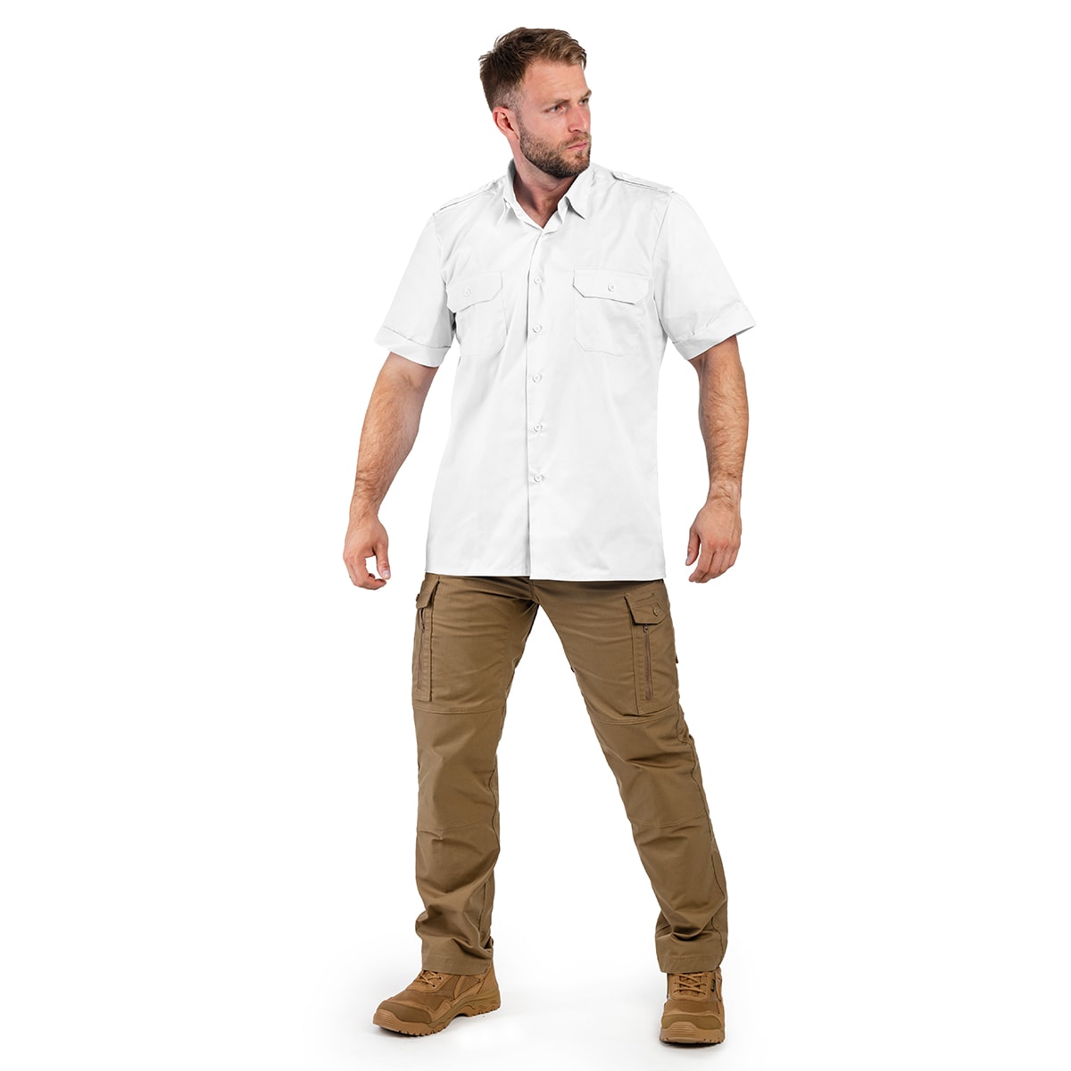 Koszula Mil-Tec Service Short Sleeve Shirt - White