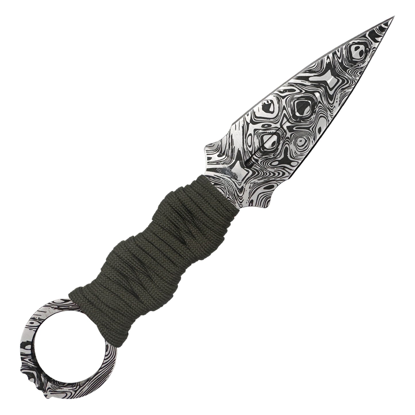 Nóż Takumitak Defender - Damascus/Olive