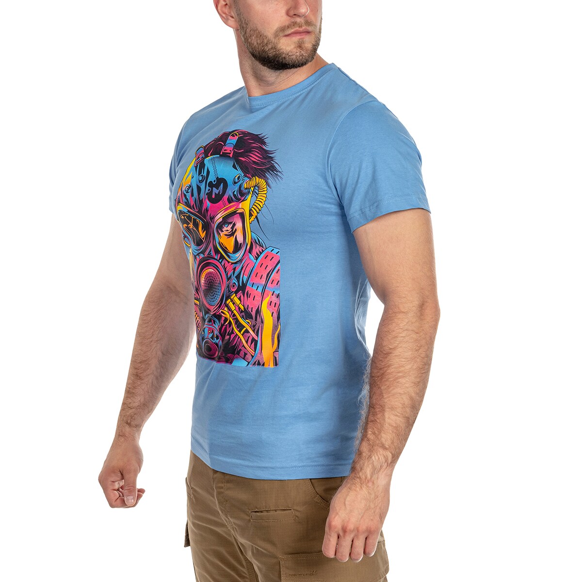 Koszulka T-Shirt Voyovnik Cyberpunk - Niebieska