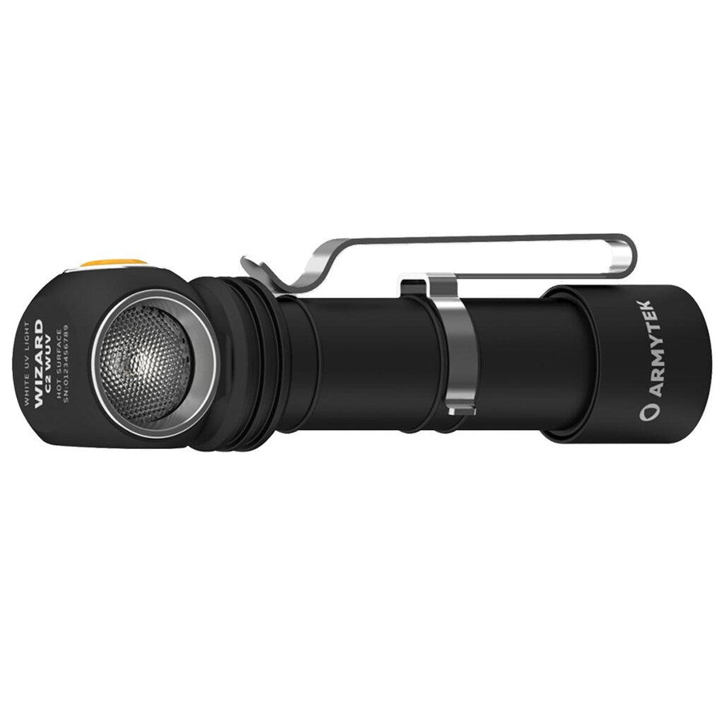 Latarka czołowa i kątowa Armytek Wizard C2 Wizard WUV Magnet USB White - 1100 lumenów
