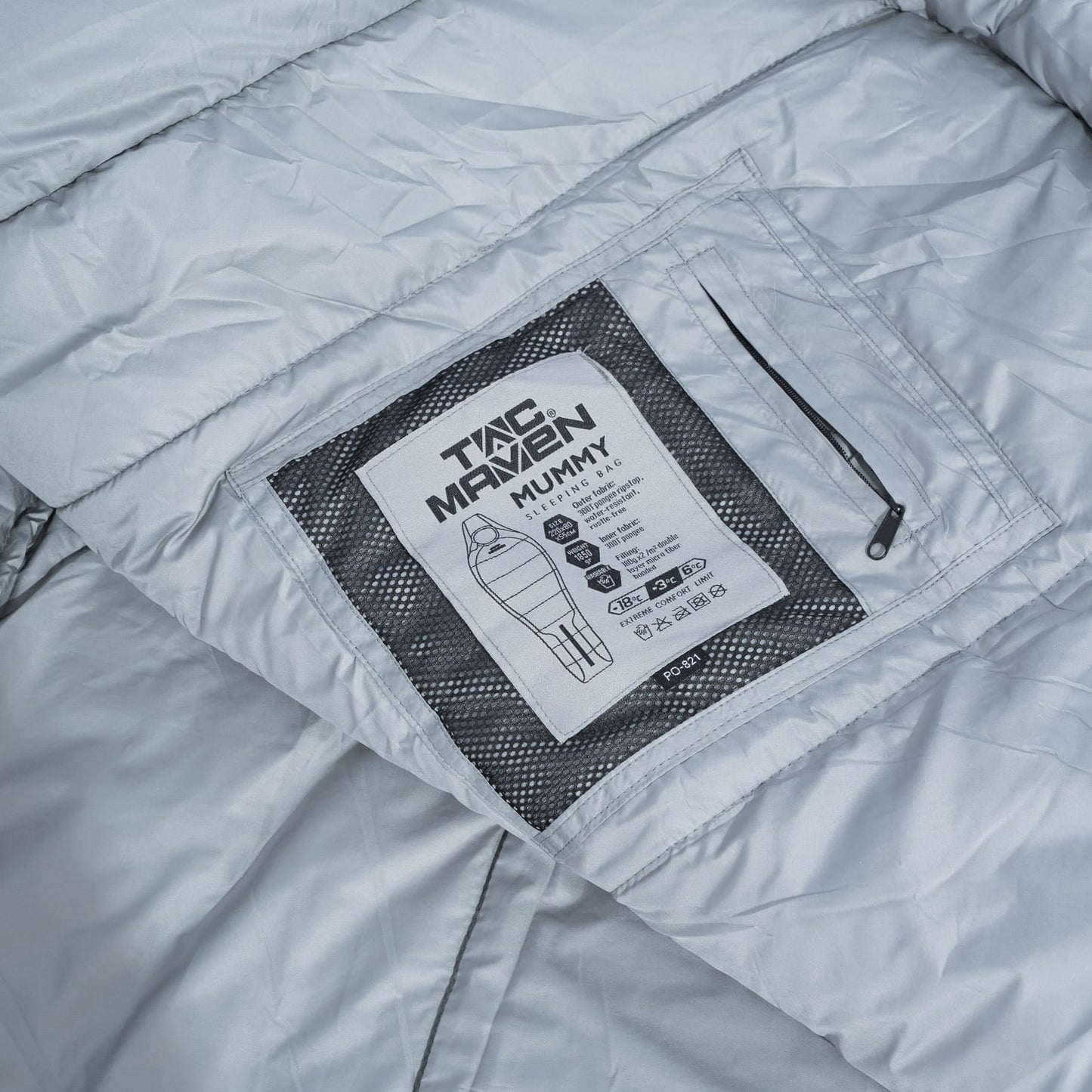 Śpiwór Pentagon Tac Maven Mummy - Cinder Grey