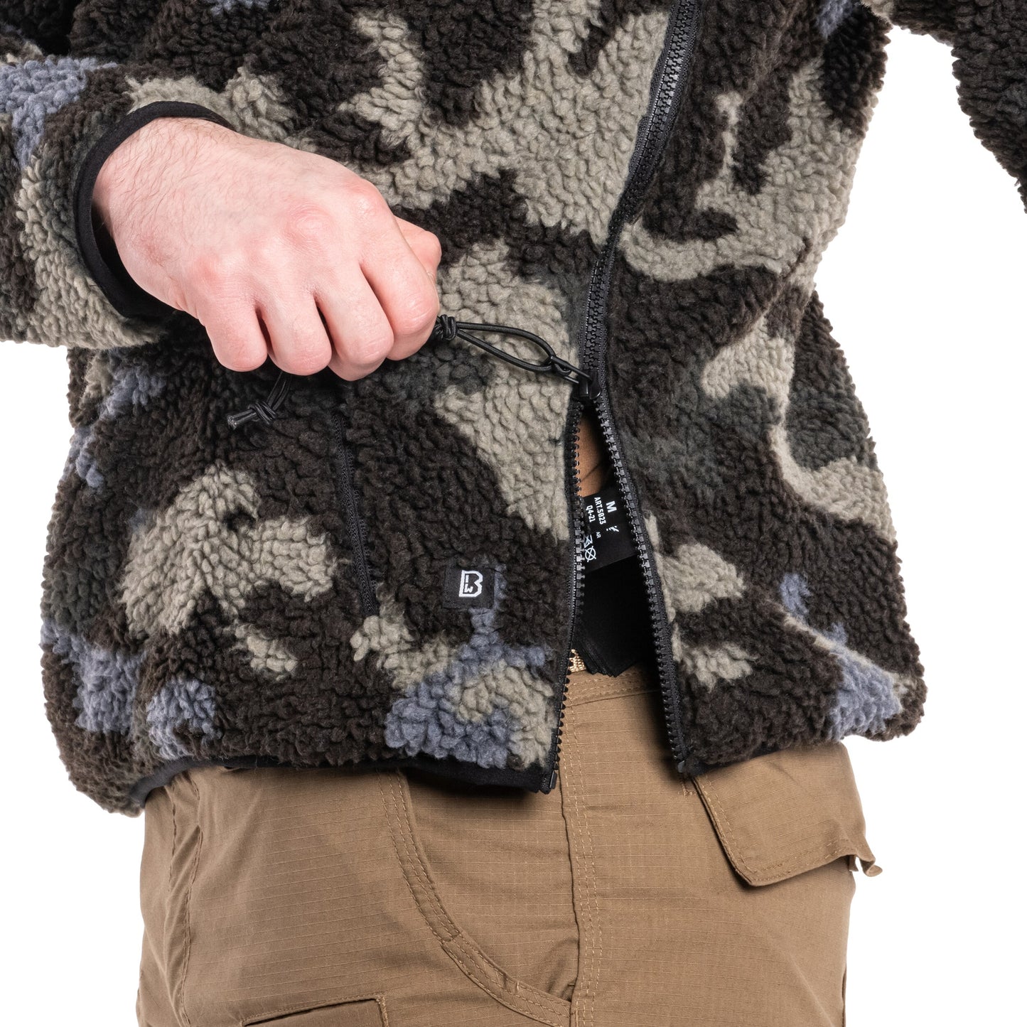 Polar Brandit Teddyfleece Worker Pullover - Dark Camo