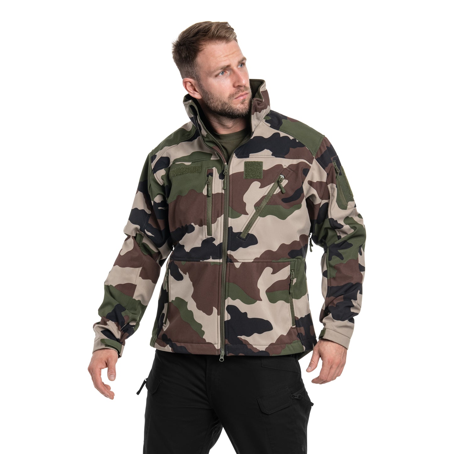 Kurtka Mil-Tec SCU 14 Softshell - CCE Camo