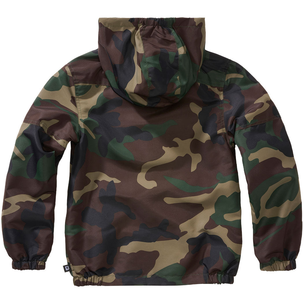 Kurtka dziecięca Brandit Summer Windbreaker Frontzip - Woodland