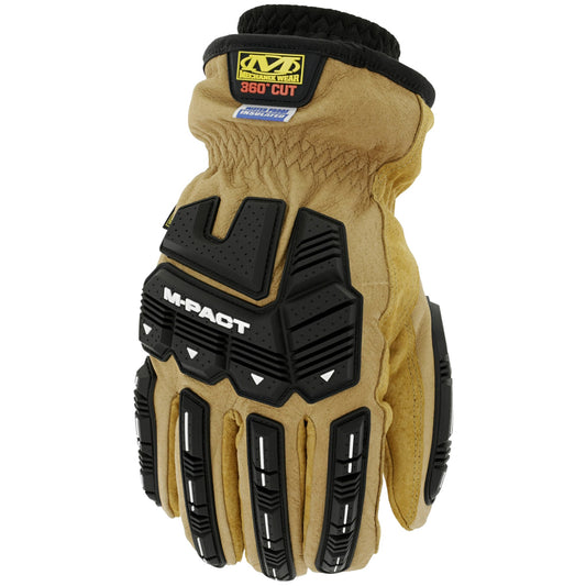 Rękawice taktyczne Mechanix Wear ColdWork Waterproof Leather M-Pact Driver F9-360 - Tan/Black