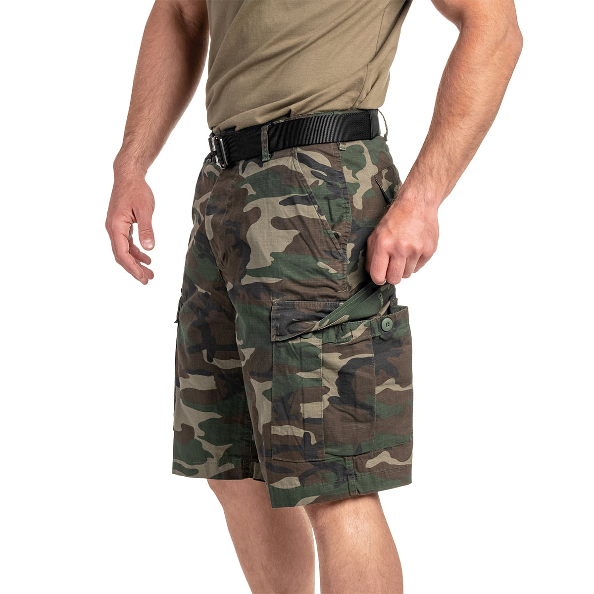Szorty Brandit BDU Rip-Stop - Woodland