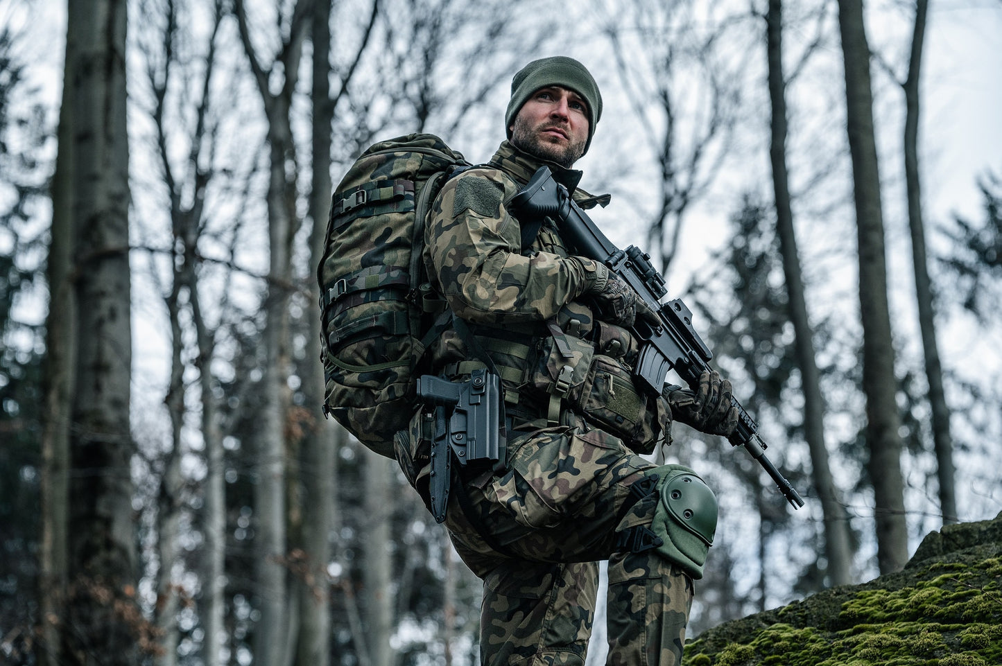 Kamizelka taktyczna Helikon Guardian Recce Chest Rig - wz.93 Pantera PL Woodland