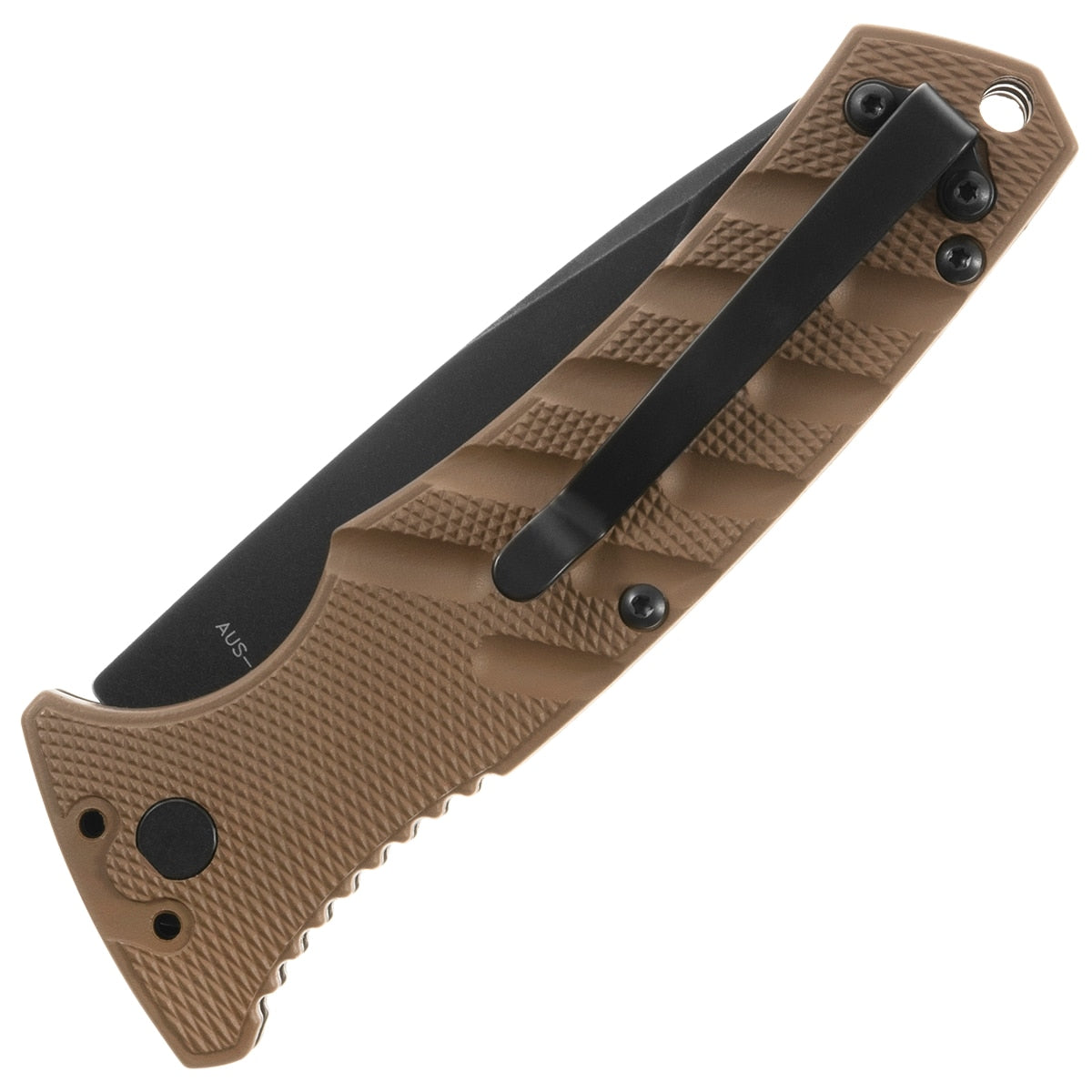 Nóż sprężynowy Boker Plus Strike Spearpoint Coyote