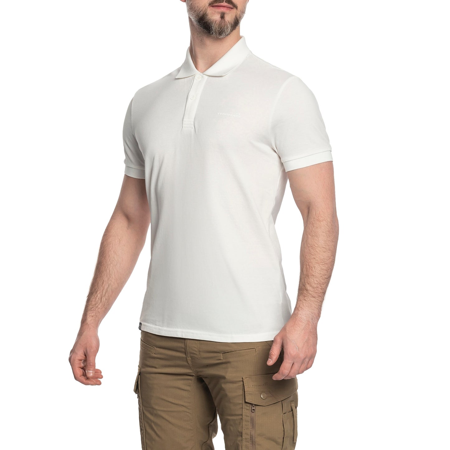 Koszulka polo Pentagon Moth Piquet - White