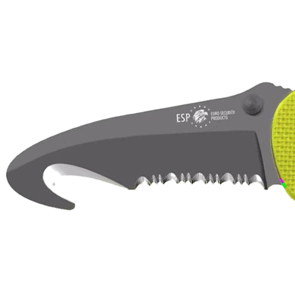 Nóż składany ratowniczy ESP Rescue Knife RKY-02 - Yellow