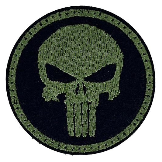 Naszywka Mini Punisher 51 x 51 mm - Green/Black